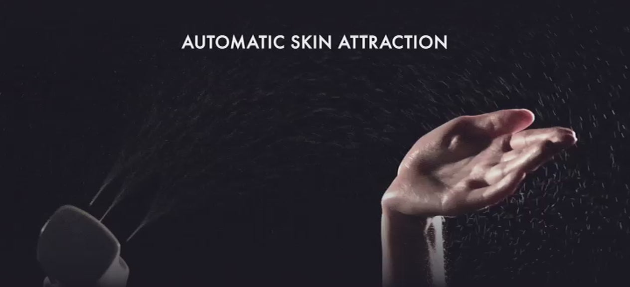 Load video: Automatic attraction of cosmetic droplets from the skin